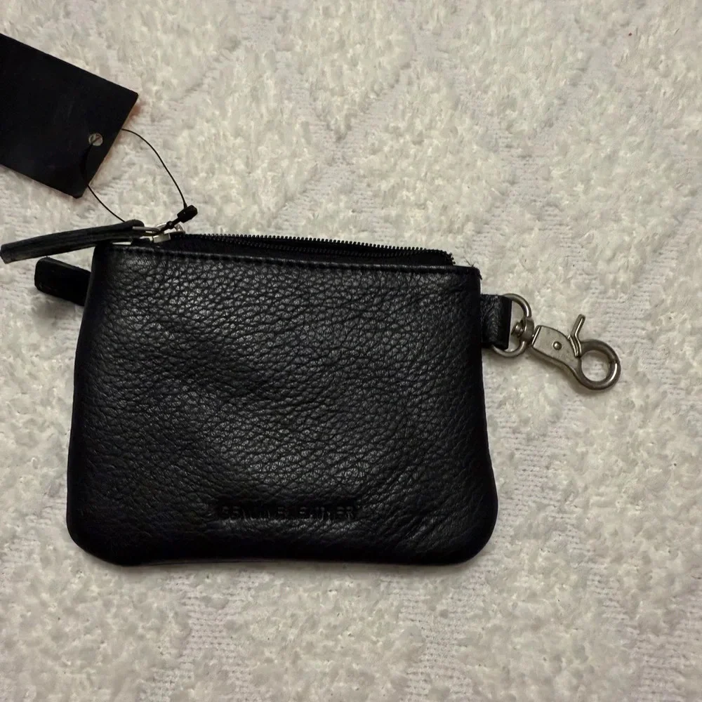 Harley-Davidson Black Leather Coin Purse - Picture 3 of 6